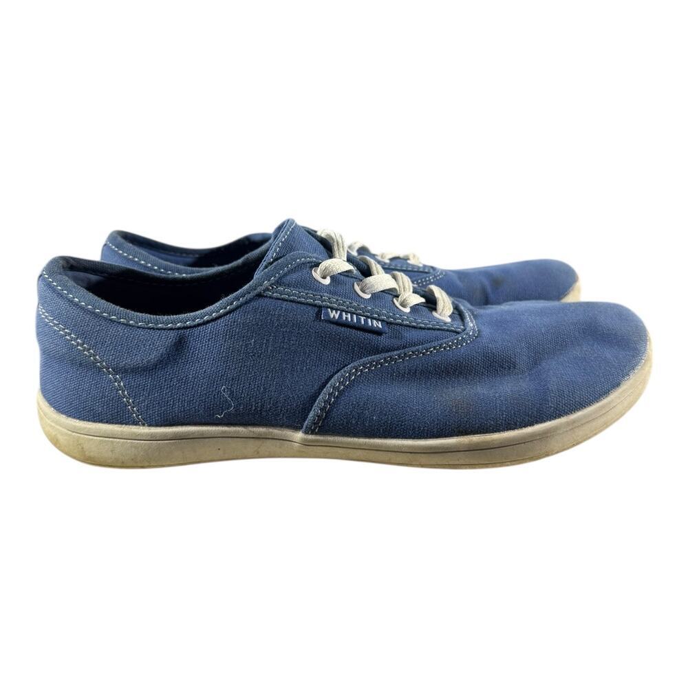 WHITIN Minimalist Barefoot Blue Canvas Sneakers Size 42 US 9.5 Men’s - Picture 2 of 9